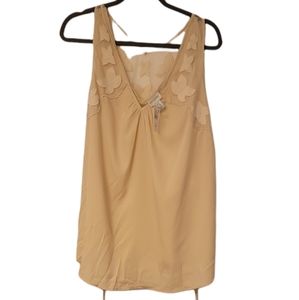 Cream maternity tank top